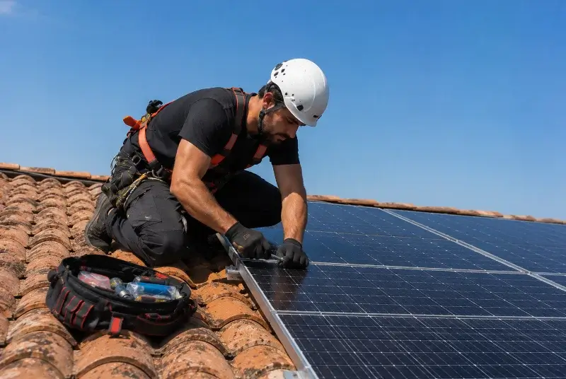 Maintenance et monitoring de panneaux solaires au Sequestre